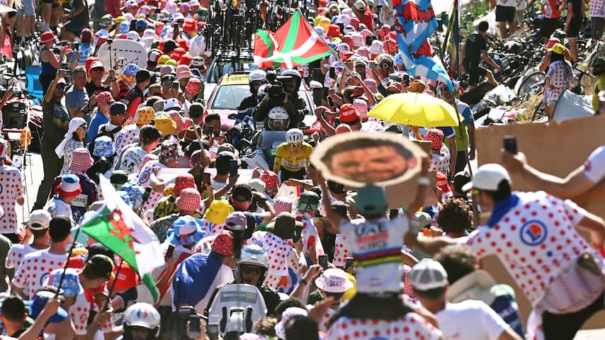 De limiet lijkt te zijn bereikt op Alpe d'Huez: 'Was te verwachten dat het misging'