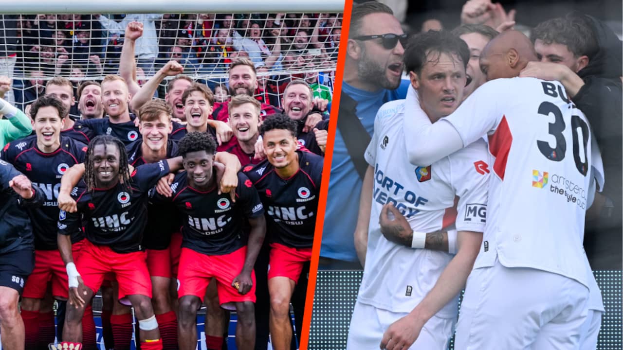 Excelsior blijft in Eredivisie, Volendam en Telstar gaan spannend slotduel spelen
