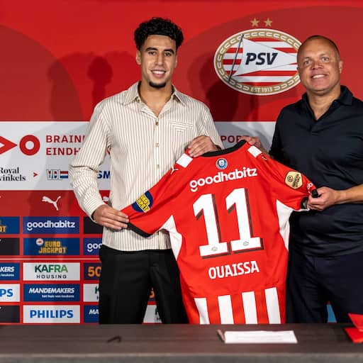Illustratie bij: Ouaissa verkast voor 9 miljoen euro van NEC naar PSV: 'Droom die uitkomt'