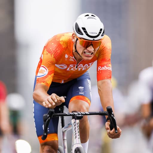 Illustratie bij: Smaakmaker Van der Poel kan leven met WK-brons: 'Heel sterke koers gereden'
