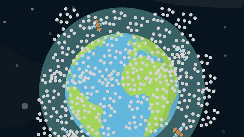 De ruimte raakt vol met puin, wie gaat het opruimen?