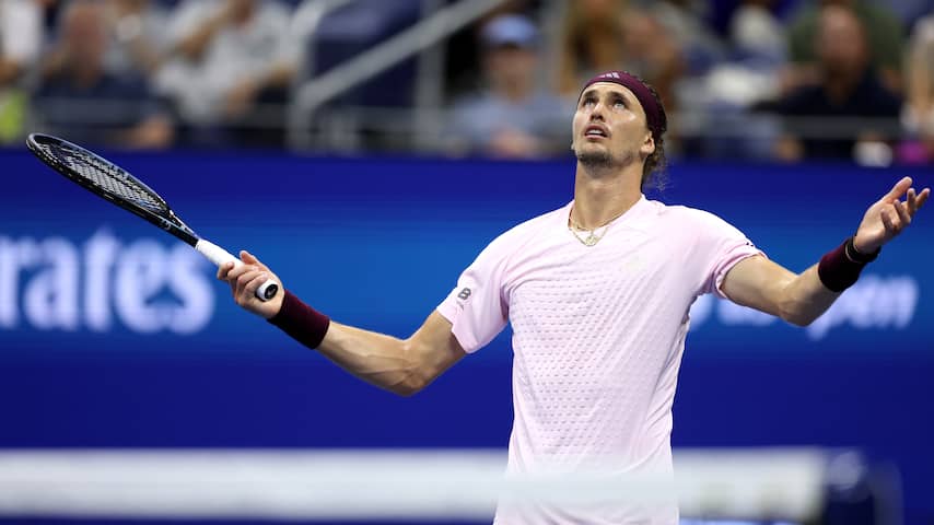 Zverev ontsnapt wéér in nachtduel US Open, Monfils (40) klaar op Grand Slams