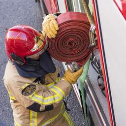 Ontruiming na brand in bejaardenflat in Franeker