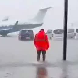 Video | Vliegveld staat onder water door zware regenval Mallorca