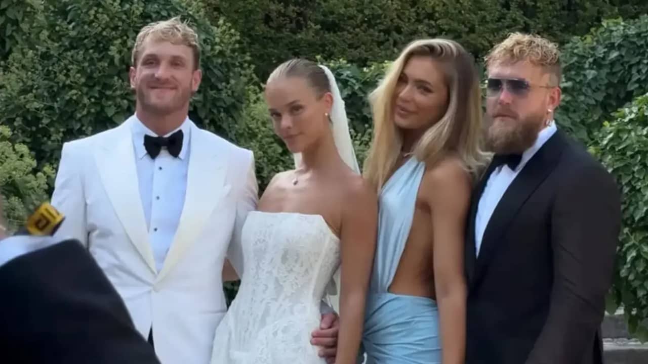 Jutta Leerdam ziet 'zwager' Logan Paul in Italië trouwen met Nina Agdal