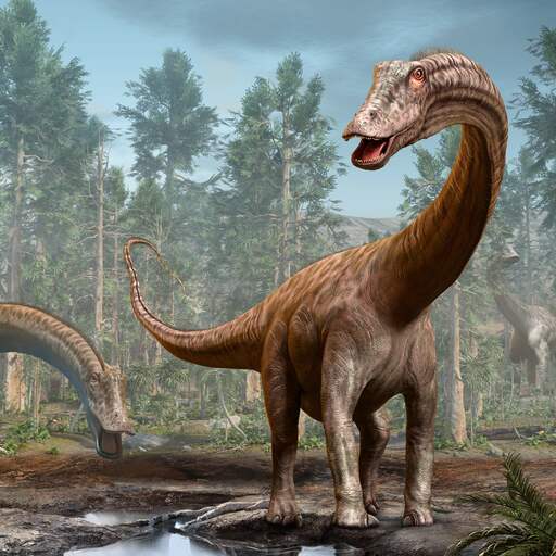 Illustratie bij: Spaanse onderzoekers vinden bewijs dat 'iconische' diplodocus in Europa leefde