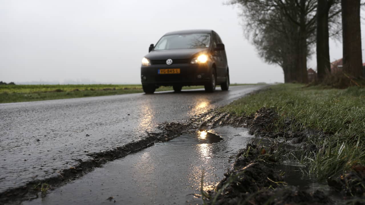 Tot morgenochtend code geel in Drenthe en Groningen wegens kans op gladheid