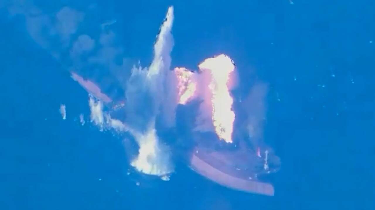 Foto bij Video | Amerikaans leger geeft beelden van aanval op Iraanse olietankers vrij