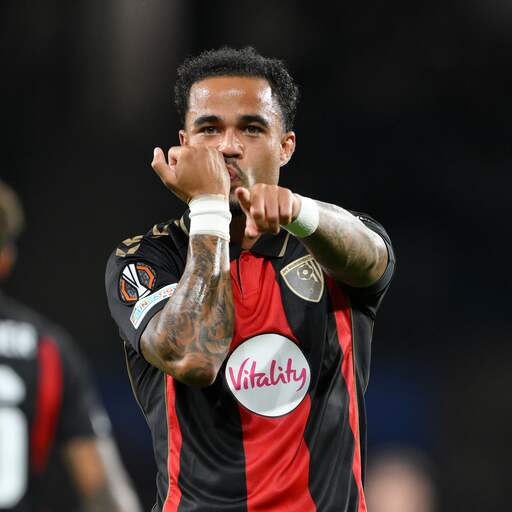 Illustratie bij: Justin Kluivert maakt eerste Europese goal ooit voor winnend Bournemouth