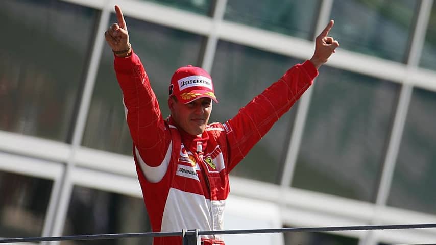 Michael Schumacher 30 jaar na eerste zege geëerd op Monza: 'Mooi van Ferrari'