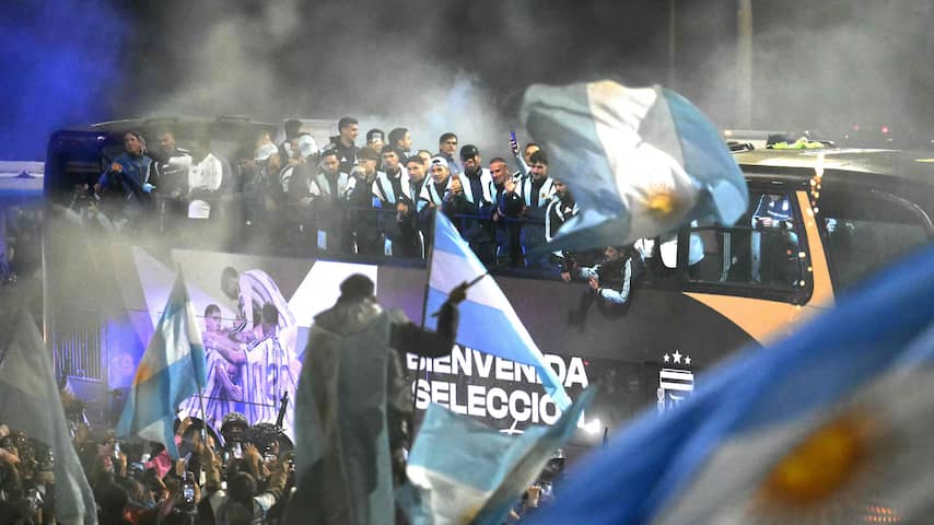 Geen Messi en Paredes viert feest: de thuiskomst van Argentinië