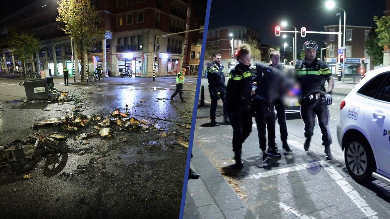 Video | Brandweer blust brand na rellen in Haagse Schilderswijk