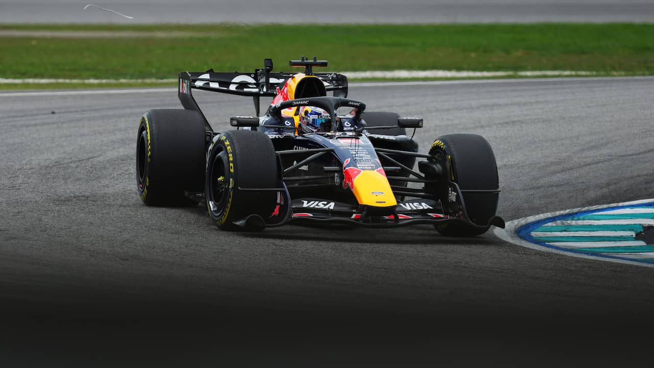 Foto bij Verstappen klokt tweede tijd achter Antonelli in laatste training GP Bahrein