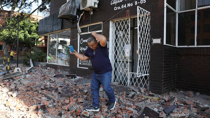 Tientallen doden na zware aardbeving in Colombia, gebouwen ingestort