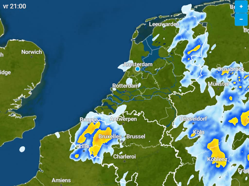 Teruglezen | Code geel in vrijwel het hele land vanwege aanhoudende ...