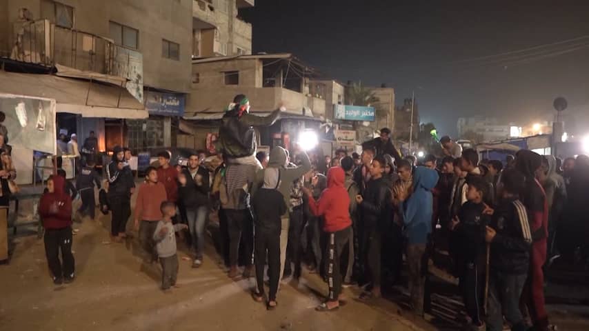 Palestijnen en Israëliërs vieren feest vanwege wapenstilstand