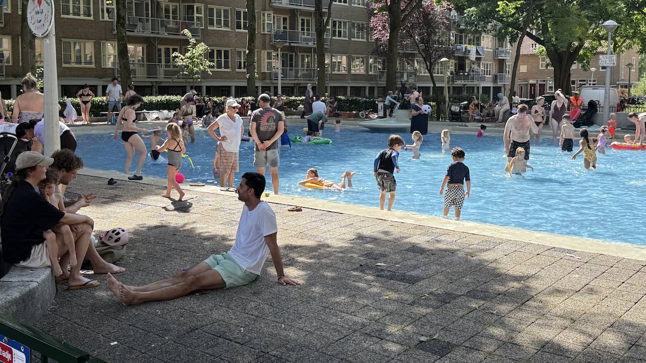 Voor de zevende dag deze zomer is het regionaal zeer heet, evenaring van record