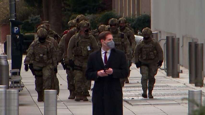 Washington dag voor inauguratie in fort veranderd