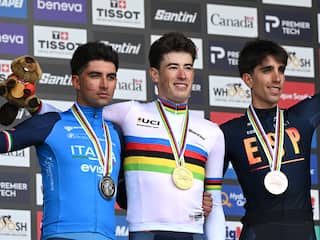 Ryan Gal stunt met WK-titel tijdrijden voor beloften en treedt in voetsporen Boom