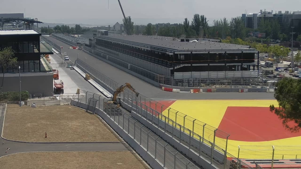 Timelapse toont werkzaamheden aan nieuw Formule 1-circuit in Madrid