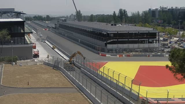 Timelapse toont werkzaamheden aan nieuw Formule 1-circuit in Madrid