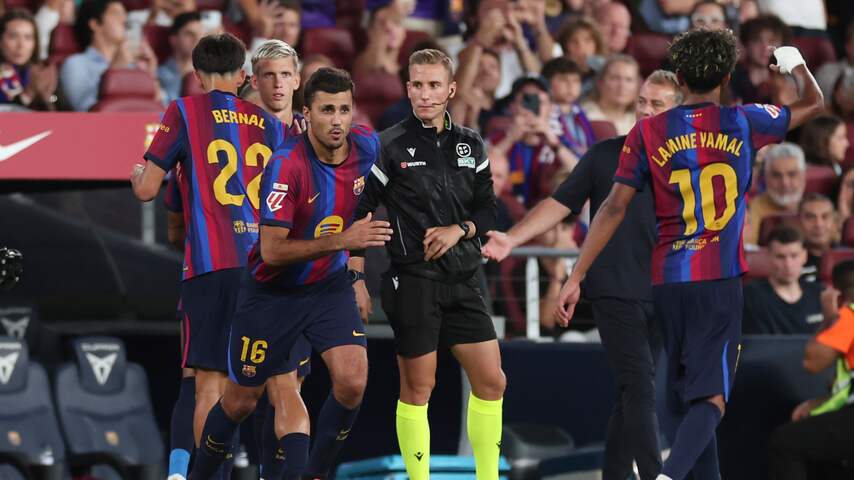 Topaankoop Rodri debuteert bij FC Barcelona met simpele zege op Athletic Club