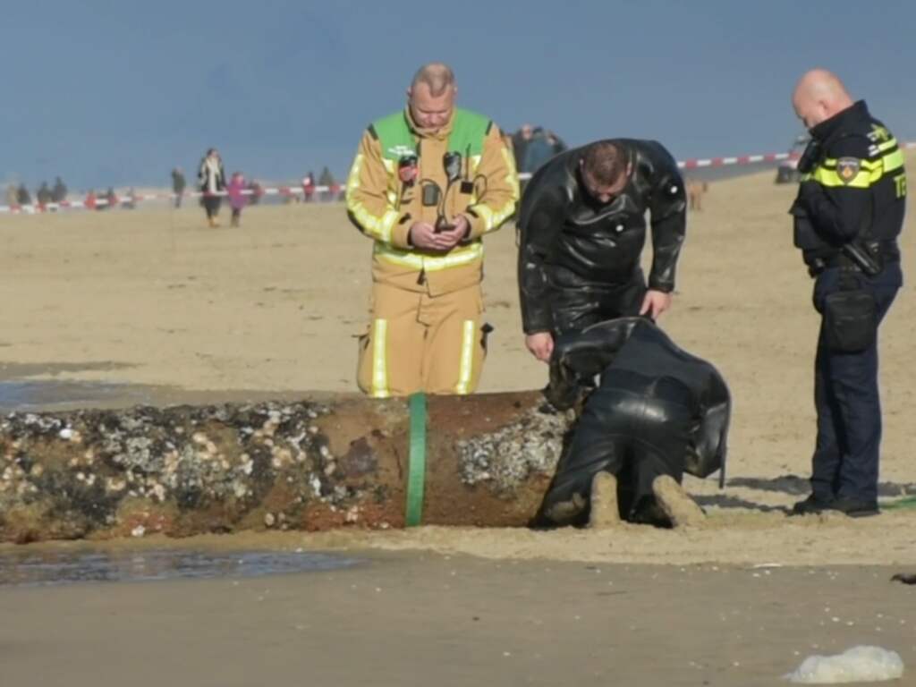 Voorwerp uit Tweede Wereldoorlog gevonden op strand in Noordwijk