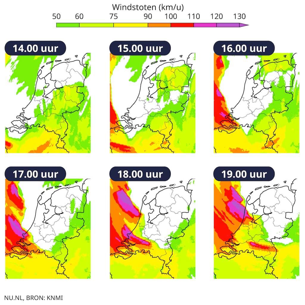 Lees hier alles terug over storm Benjamin, de derde herfststorm van het ...