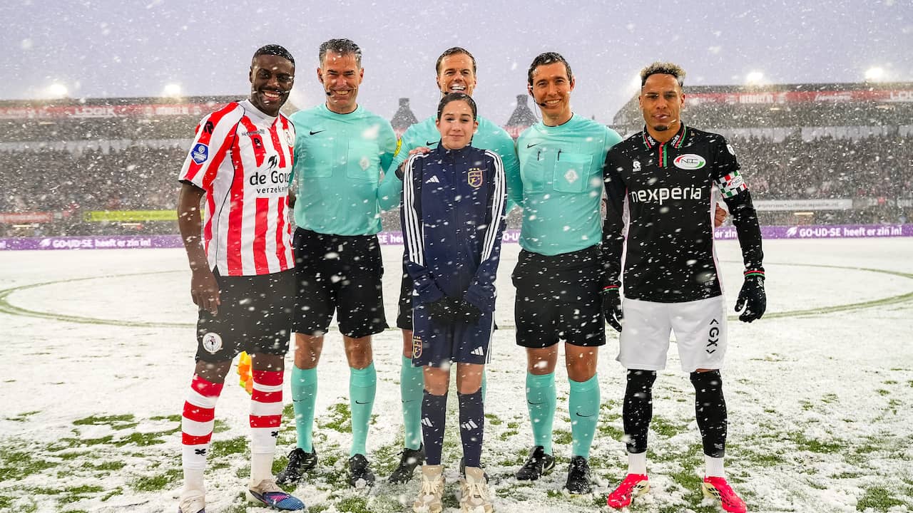 Live Eredivisie | Sparta-NEC lijkt ondanks sneeuw van start te gaan