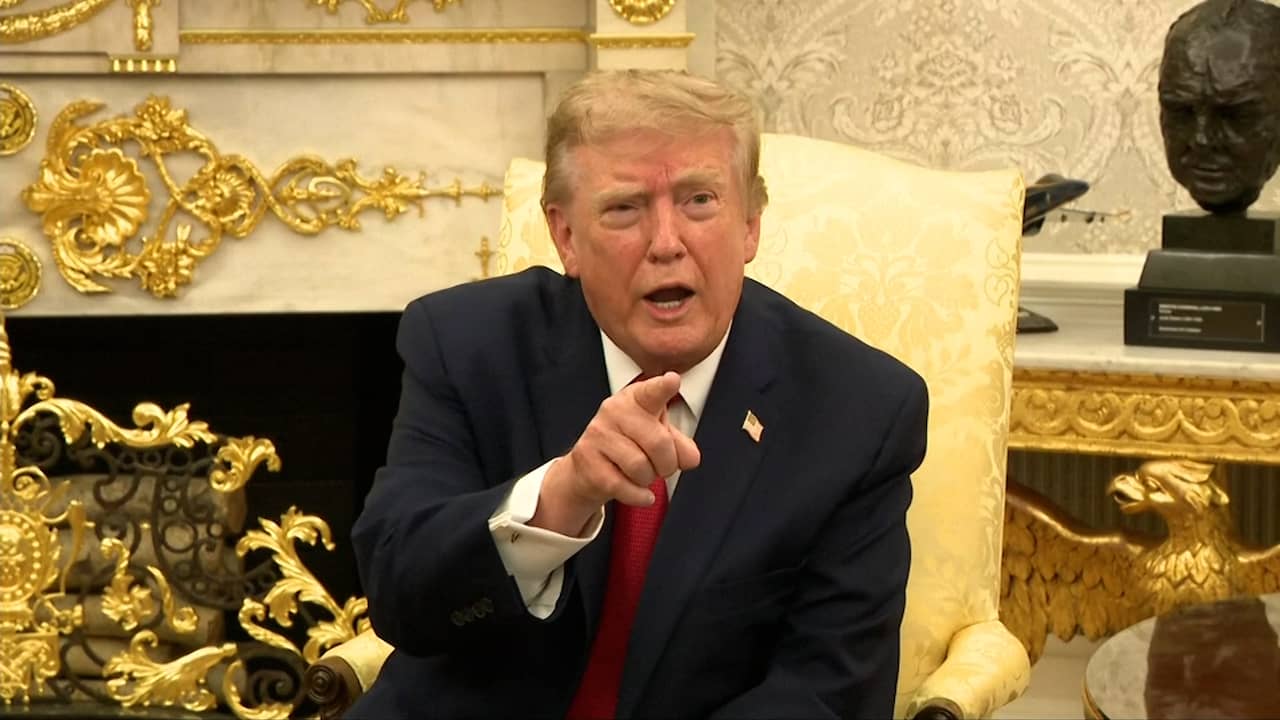 Trump kapt CNN-verslaggever af tijdens persmoment in Oval Office