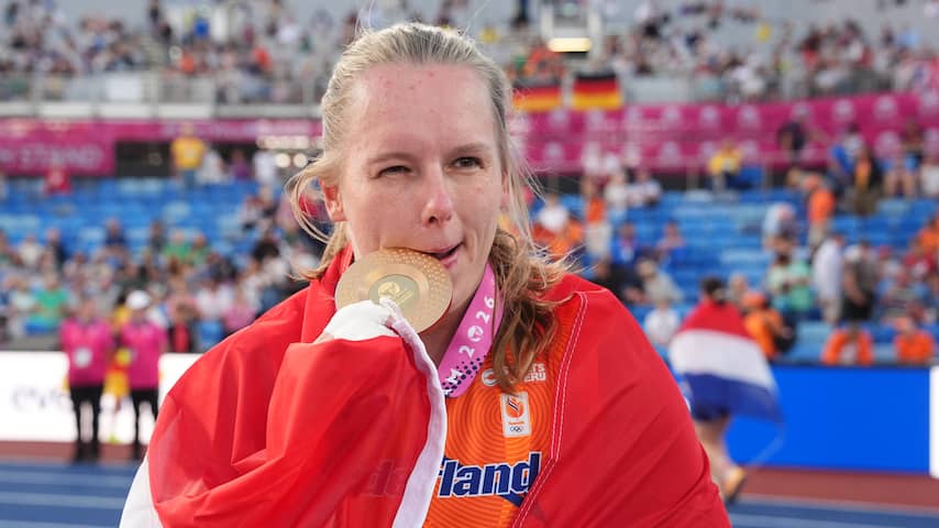 Kogelstootster Jessica Schilder schrijft historie met derde Europese titel op rij