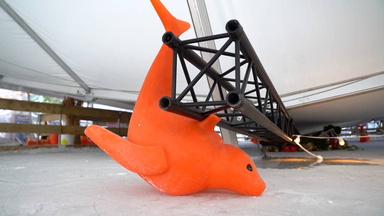 Video | Tentdaken van ijsbanen in Vught en Epe ingestort door sneeuw