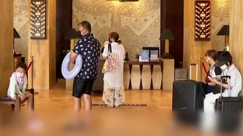 Tienduizenden toeristen vast op resort door lockdown Chinese stad