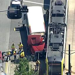 Ruim vijftig gewonden na botsing tussen tram en bus in Los Angeles
