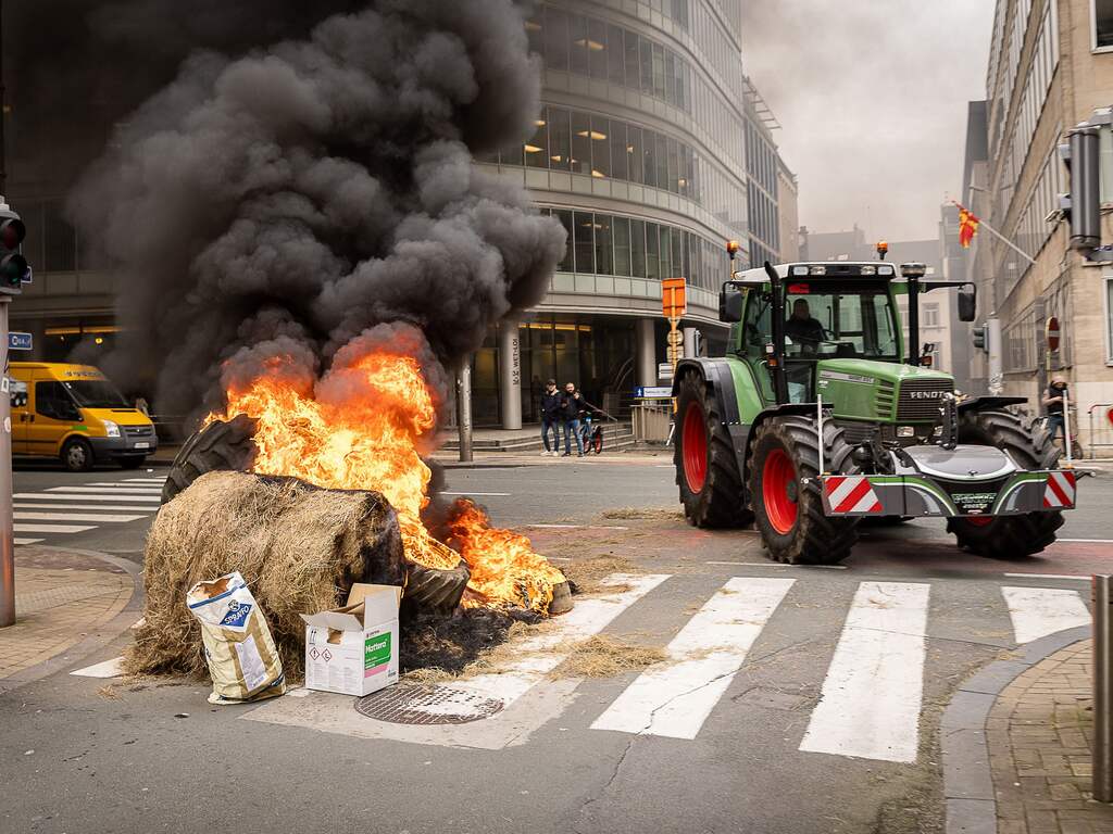 Boeren kunnen nieuwe tegemoetkomingen EU vergeten na geweld in Brussel