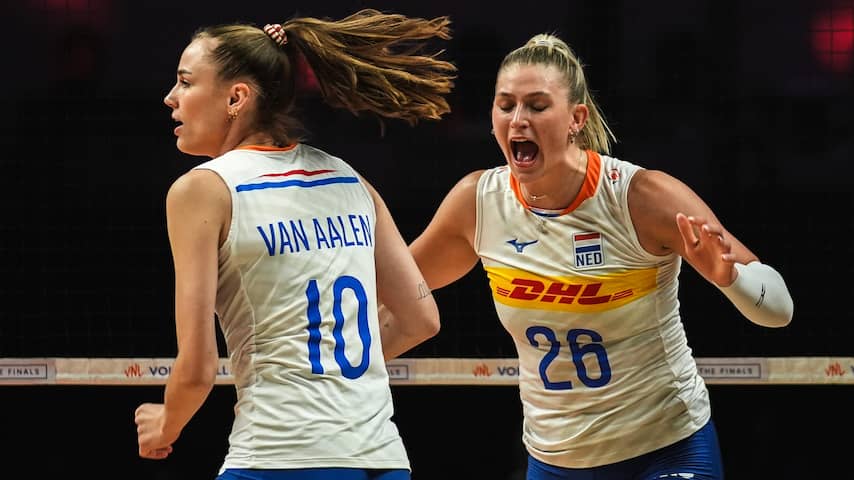 Volleybalsters hard onderuit in eerste duel in finaleronde Nations League in 8 jaar