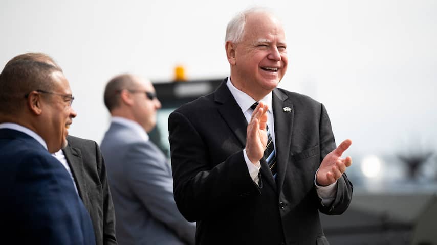 Running mate Walz werd bekend door Republikeinen 'raar' te noemen
