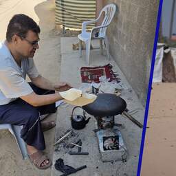 NU+ | Dag in Gaza: Kleren en huizen zijn doordrenkt met de geur van brandhout