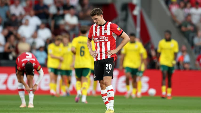 PSV begint nieuw Eredivisie-seizoen met puntenverlies door late goal Fortuna