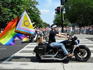 Waarom zie je vaker de regenboogvlag met een driehoek en nog meer kleuren?