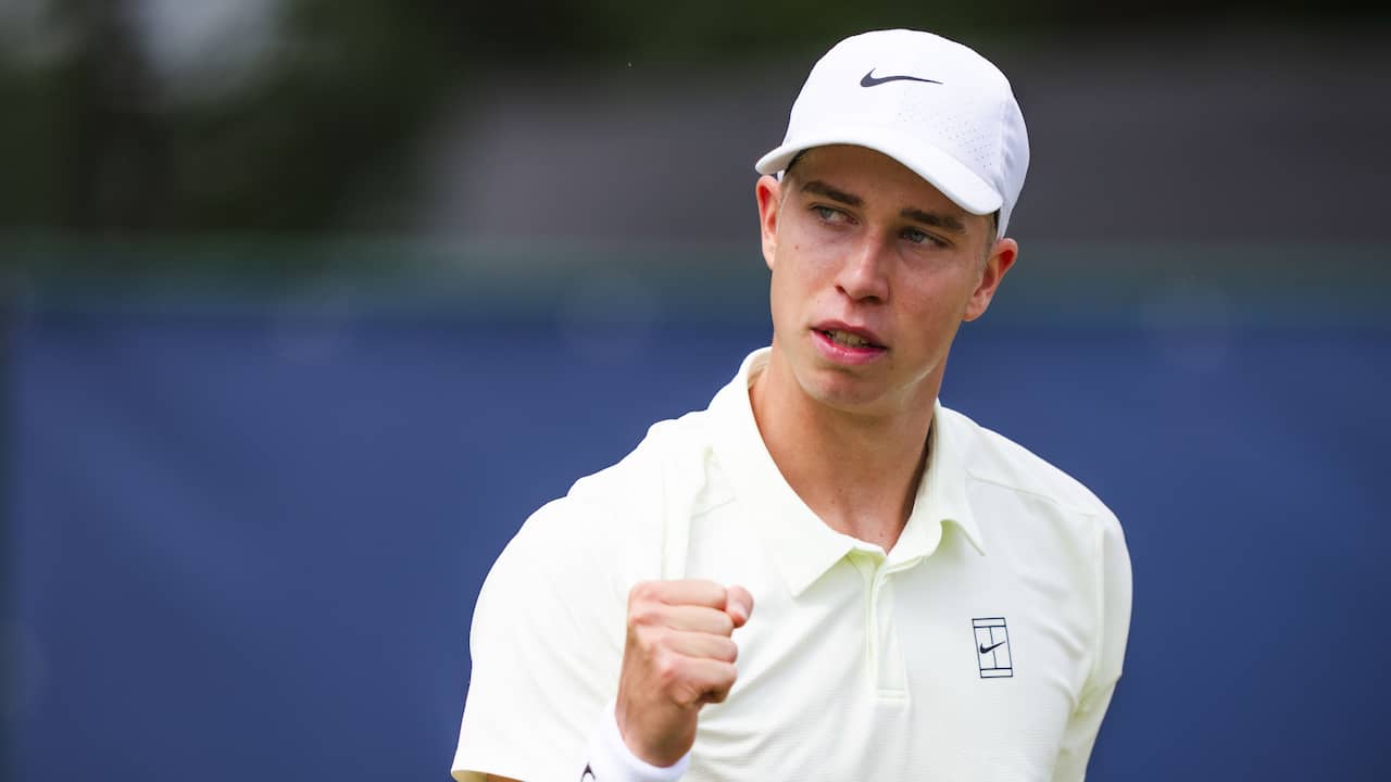 Tennistalent Thijs Boogaard (17) boekt in Rosmalen zijn eerste profzege