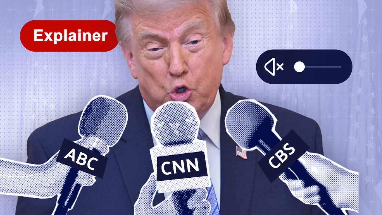 Foto bij Explainer | Trump en de Amerikaanse media botsen opnieuw: dit speelt er