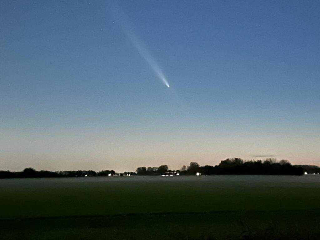 Zeldzame komeet was met het blote oog te zien