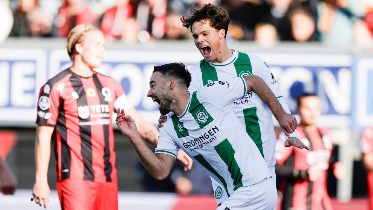 FC Groningen hijgt Ajax in de nek na eenvoudige overwinning bij Excelsior