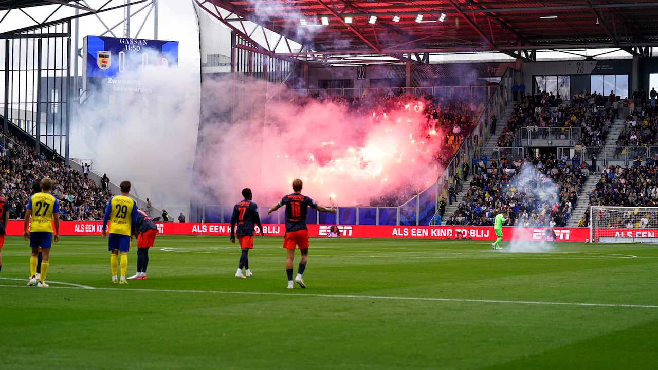 Cambuur laat tegen NEC weer uitpubliek toe na vuurwerkincident Feyenoord-fans