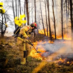 Grote natuurbrand bij 't Harde onder controle, Defensie neemt blussen over