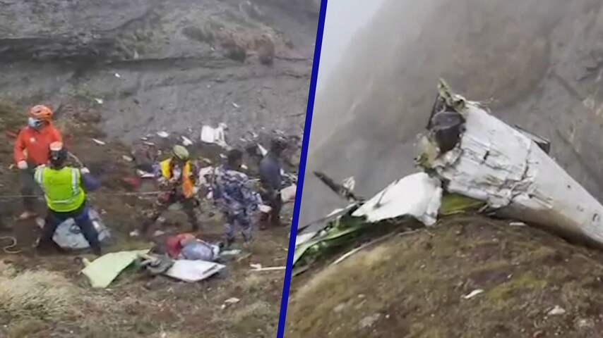 Hulpdiensten vinden wrakstukken Nepalees vliegtuig