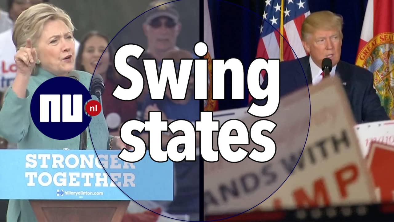 Wat zijn 'swing states' en waarom zijn ze belangrijk? | NU.nl