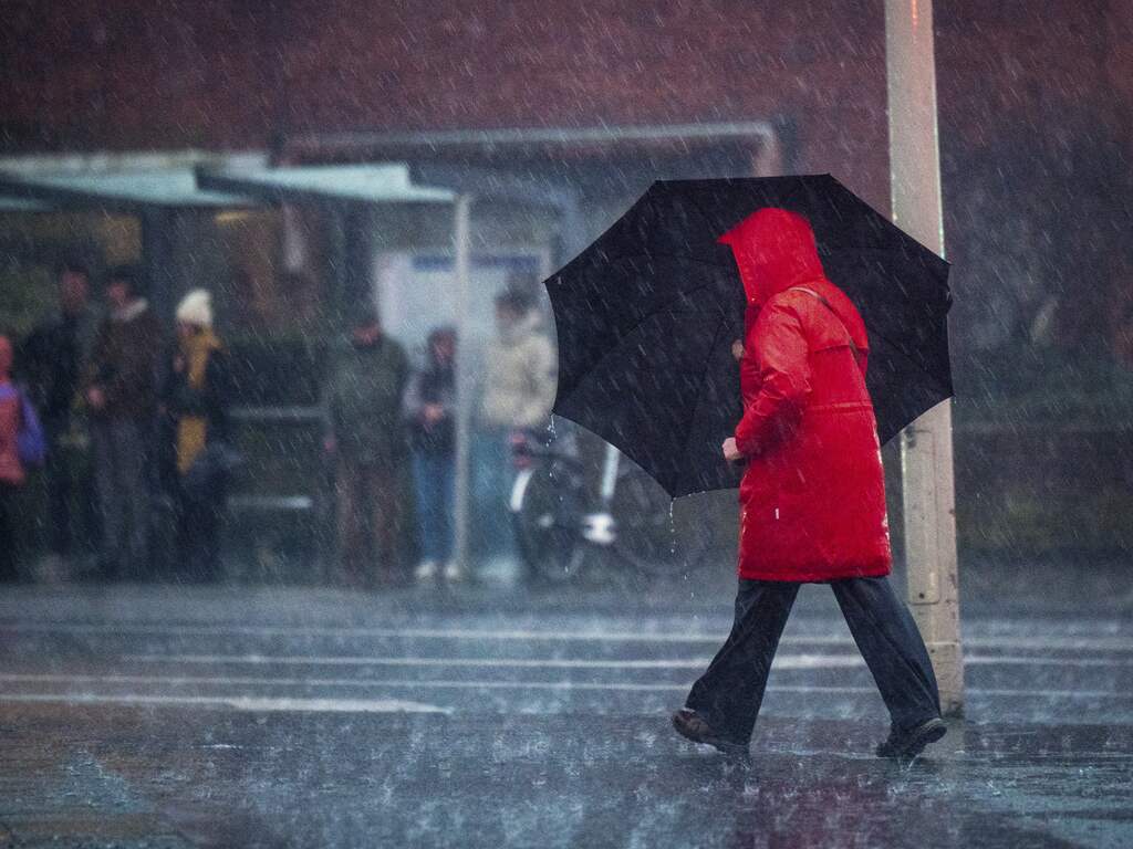 Maandag code geel om onweersbuien en harde wind in hele land