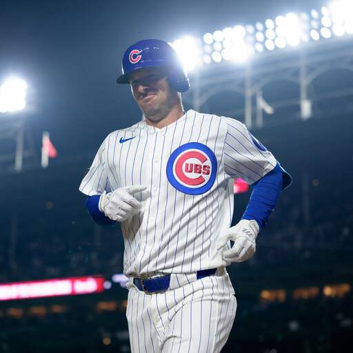 Illustratie bij: Honkballer Chicago Cubs krijgt bal van ruim 154 kilometer per uur in gezicht